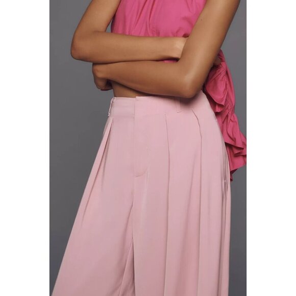 Maeve Tapered Puddle Trousers 16W Light Pink PLUS SIZE - Picture 2 of 5